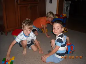 moje prázdninová "zábava"-Tomášek,Toníček a Lukášek...