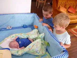 moje kytičky nejvzácnější: Adámek, Tomášek a Lukášek...