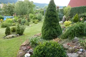 můj pohled od schodů...