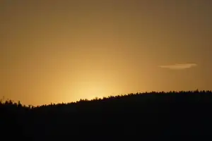 dnešní ráno...pár minut před východem Slunce...
