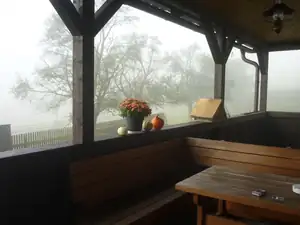 sobotní mlhavé ráno