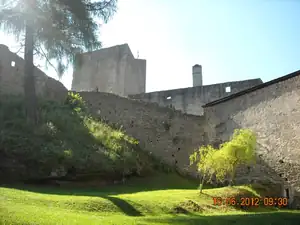 nádherně udržovaný hrad Landštejn...