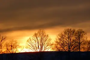 takto krásně u nás zapadá Slunce...