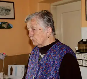 toš nefoť mňa...sem rozježená z venku...naše babi Anna 83 let...