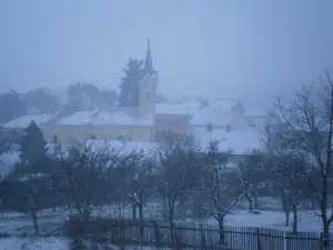 Sněžení s nárazovým větrem