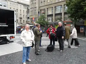 Courání deštěm a Prahou