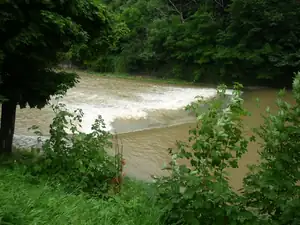 v Bečvě přibylo hodně vody