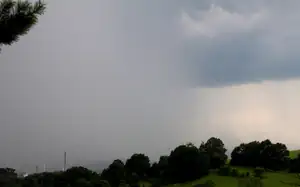 stěna vody...tak se valila průtrž mračen