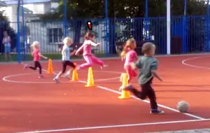 na tréninku atletiky