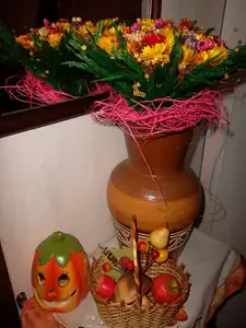 moje aranžmá na chodbě