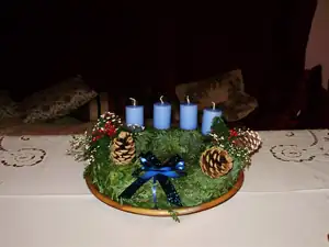 Věneček na stůl.