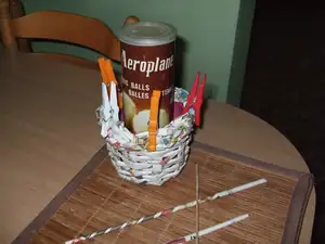 pletení z papíru