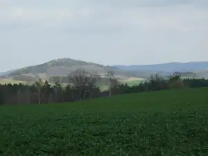 za kopcem je Konopiště